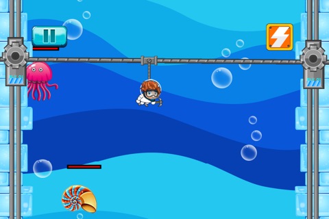 Deep Sea Challenge Free - Similar steps under a cute underwater world game screenshot 3