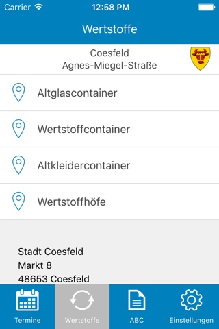 Abfall-App Coesfeld screenshot 3