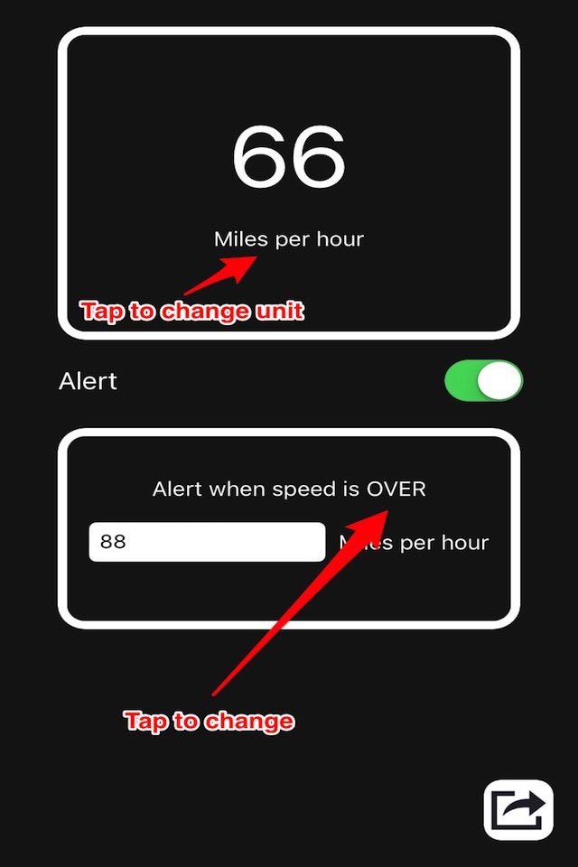 GPS Speedometer With Speed Limit Alarm screenshot 2