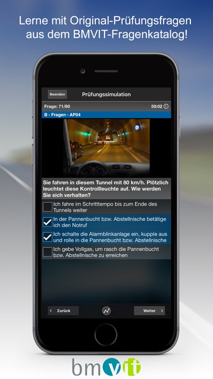 iFahrschulTheorie PRO Österreich - Lern-App für die theoretische Führerscheinprüfung in Österreich mit offiziellem BMVIT-Fragenkatalog (Führerschein Fahrschule 2016) screenshot-0