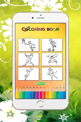 Game screenshot Sport Coloring Book: Learn to color and draw an athlete, football player, tennis and more apk