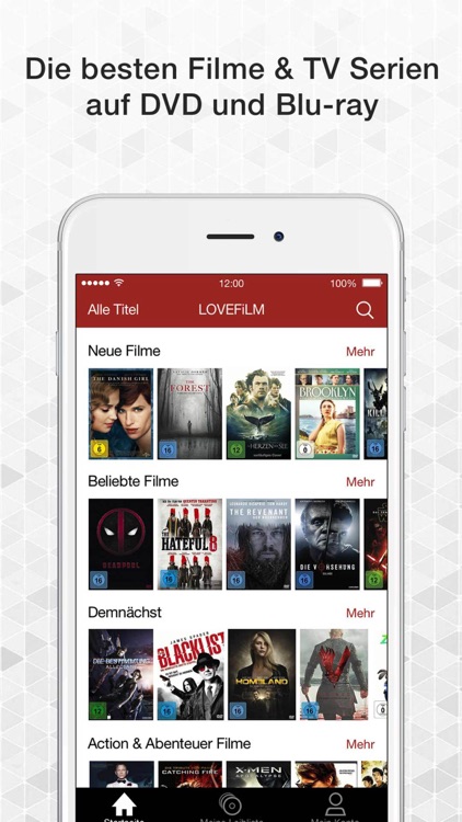 LOVEFiLM DVD & Blu-ray Verleih für iPhone