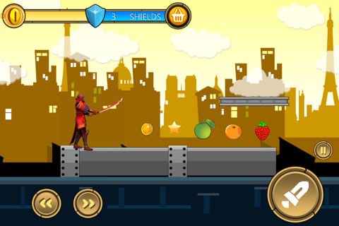 Red Samurai Jump - Jumper Ninja Veggie Adventure Games screenshot 3