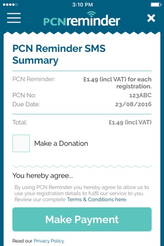 PCN Reminder screenshot 4