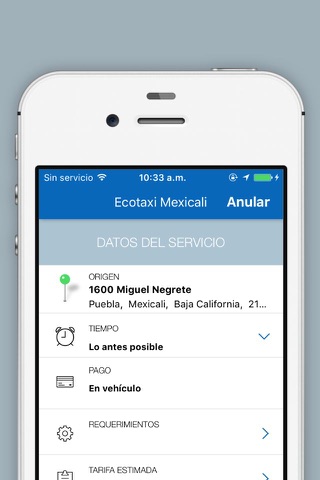 Ecotaxi Mexicali screenshot 3
