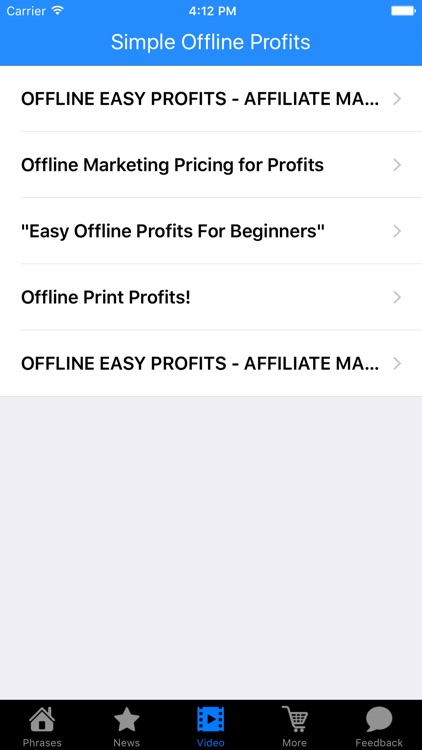 Simple Offline Profits