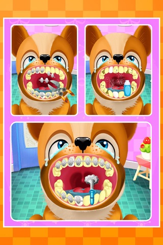 Pet vet cute puppy teeth doctor - Surgery game for animals screenshot 3
