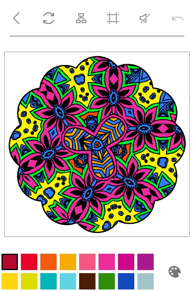 Mandalas to Color - Stress Relievers Relaxation Techniques Coloring Book for Adults screenshot 3