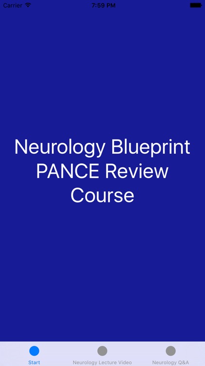 Neurology Blueprint PANCE PANRE Review Course