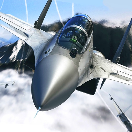 Air Supremacy Fighter Jet Combat Icon