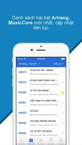 Game screenshot Karaoke Mobile - Tìm mã số bài hát 5, 6 số karaoke Arirang, MusicCore apk