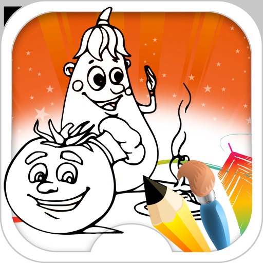 Vegetable Coloring Pages Icon
