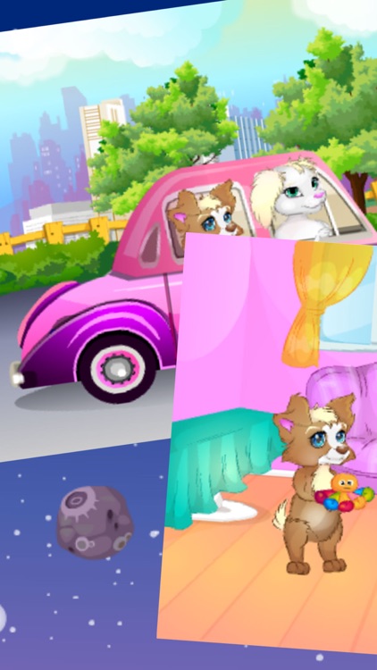 Pets go for a drive:Puzzle games for children