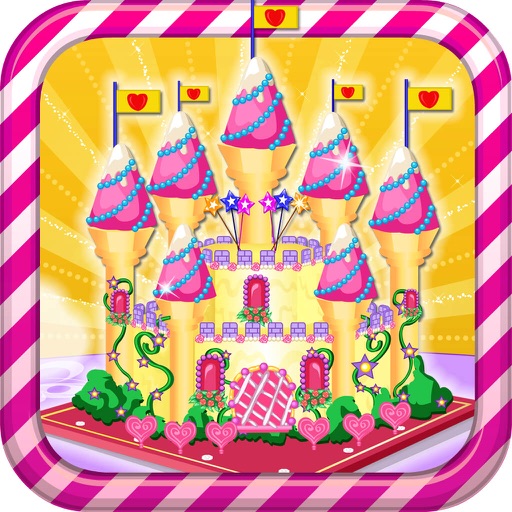 城堡蛋糕设计 - 甜点食谱做法大全，女孩子的学做饭烹饪小游戏免费
