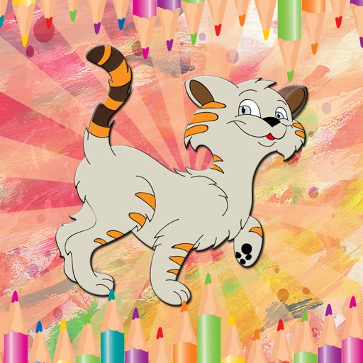 Neko Cute Cat Coloring Book for preschool iOS App