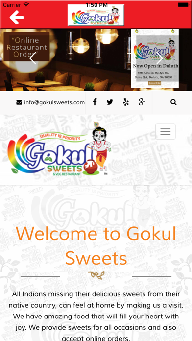 How to cancel & delete Gokul Sweets from iphone & ipad 3