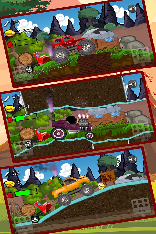 Monster Climb truck - Wood Transport Racing Game screenshot 4