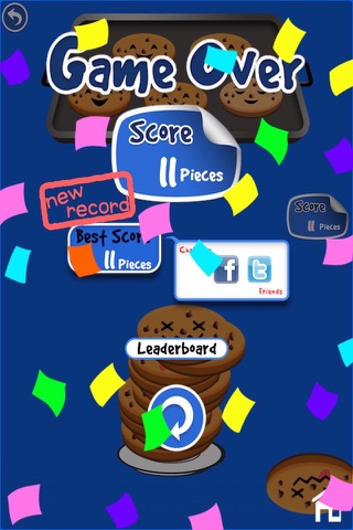 Cookie Stack - Balance a Bakers Tray of Scrumptious Chocolate Chip Cookies in this very Addictive Game screenshot 3