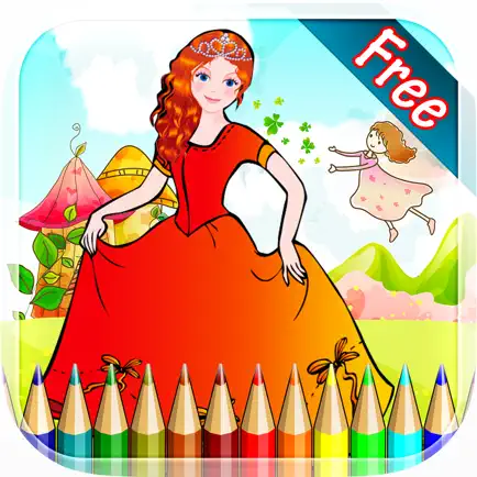 Princess Girls Coloring Book - All in 1 cute Fairy Tail Drawing and Painting Colorful for kids games free Cheats