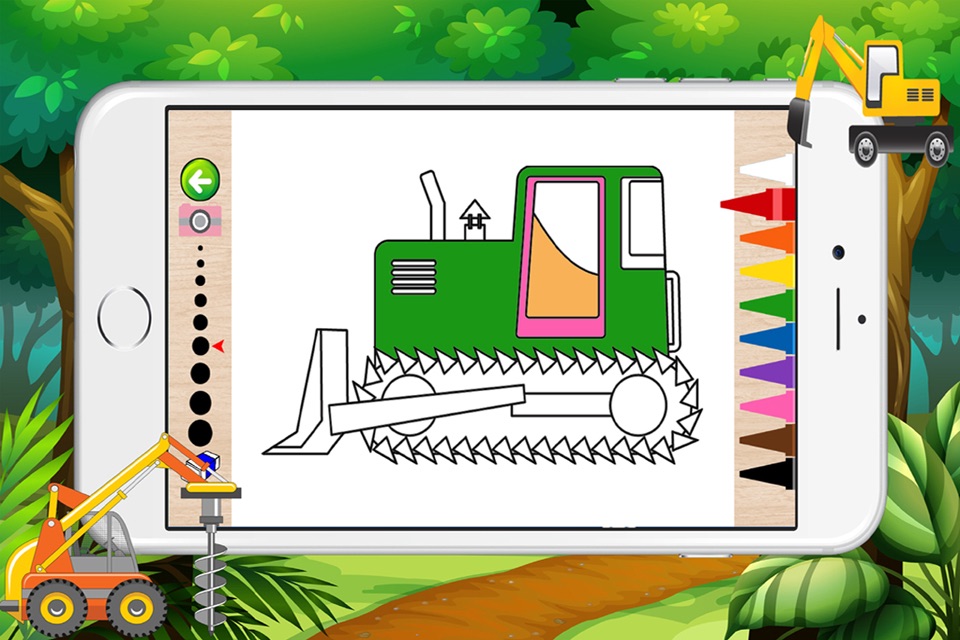 Tractor Coloring Book - Trucks & Construction Vehicles Coloring Book screenshot 3