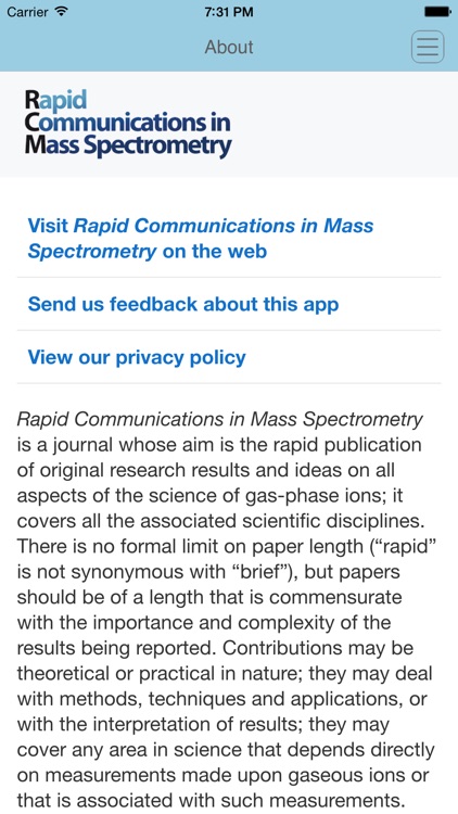 Rapid Communications in Mass Spectrometry