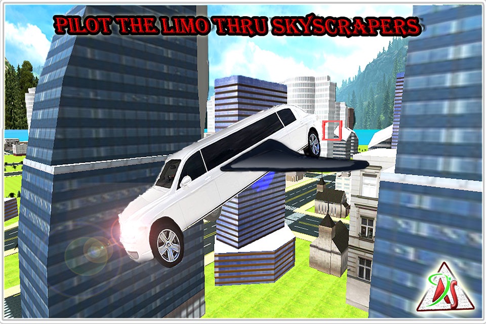 Flying Limo City 2016 Simulator – Future Limousine Parking with Air Plane Driving Controls screenshot 2
