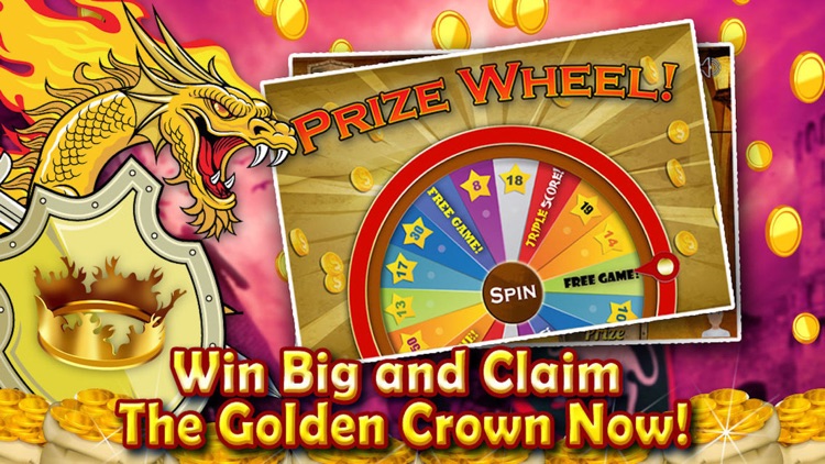 Ancient Dragon Throne Casino Slots  - Play and Win The Iron King's Golden Crown