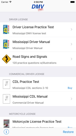 Mississippi DMV Test Prep