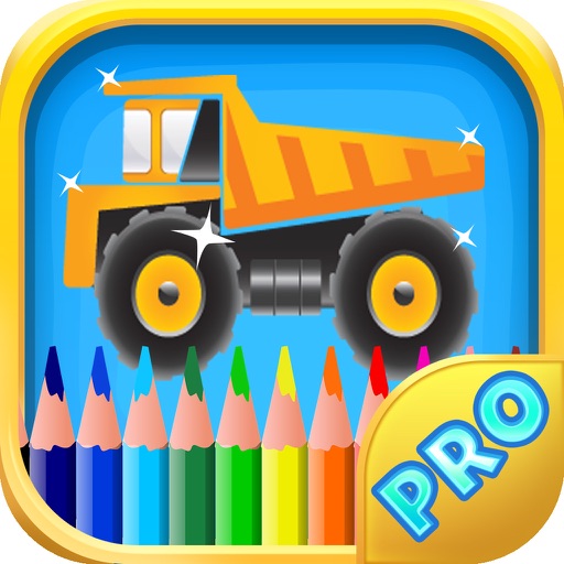 Coloring book of truck for children - Cars, Trucks and other vehicles Icon