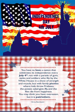 Happy 4th Of July Independence Day USA - Greetings Cards, Patriotic Quotes screenshot 2