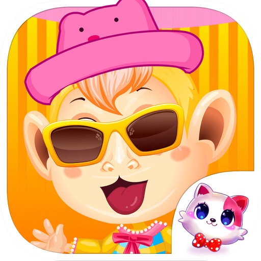 小猴换新装 - 爱宝贝爱宠物，儿童女生小游戏免费 icon