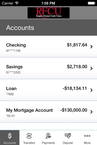 Rutgers Federal Credit Union screenshot 3