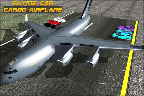 Flying Car Cargo Airplane 3D - Cargo Freight Vehicle Transporter Plane Game screenshot 4