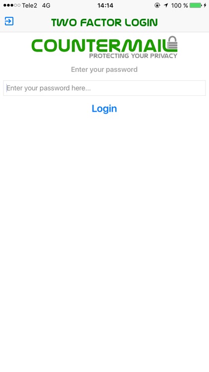 CounterMail - Two-factor Login