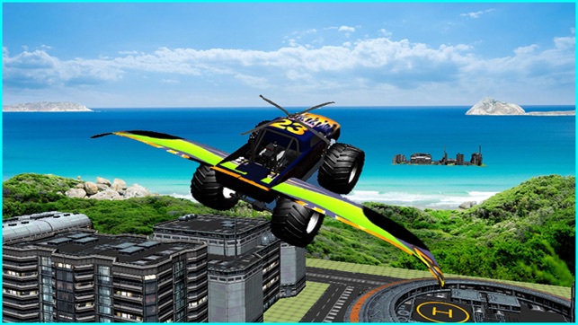 Flying Car Offroad Monster 4x4 Simulator - Futuristic Truck (圖1)-速報App