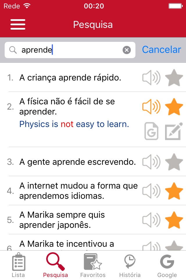 English - Portuguese Common Phrases screenshot 3
