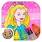 Painting Lulu is a Paper-to-Digital coloring set that includes a paper coloring book, a digital crayon, traditional crayons, and an app