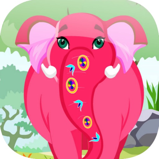 Cute Elephant Bathe icon
