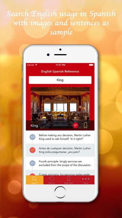 English <-> Spanish in use with voice, pictures and videos