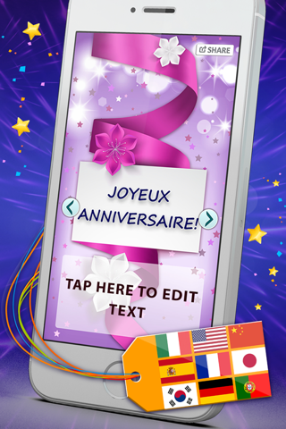 Birthday Cards Multilingual – Free e-Card Creator To Wish Happy B'day In All Language.s screenshot 2