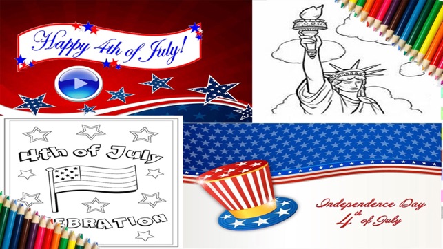 4th of July Independence Day Coloring Pages of United States(圖1)-速報App