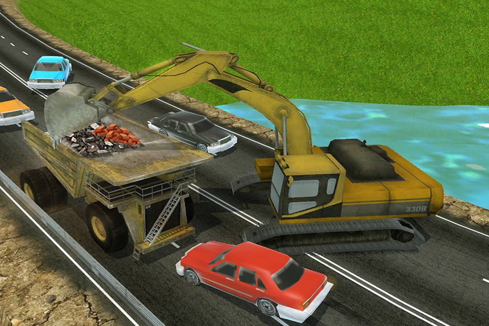Real City Crane excavator operator simulator : Enjoy Dump truck, Drive Heavy Construction Material & Transport vehicle screenshot 2