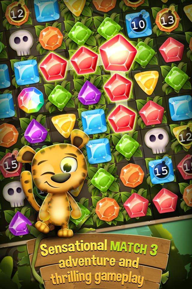 Diamonds and Jewels Match 3 Game - Matching Quest screenshot 2