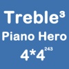 Piano Hero Treble 4X4 - Merging Number Block And  Playing With Piano Music