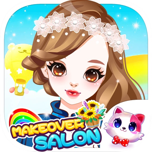 Makeover Salon - Sweet Girl Makeup Diary,Kids Free Games Icon