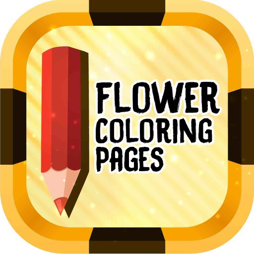Flower Coloring Pages - Free flowers coloring book for kids and adult iOS App