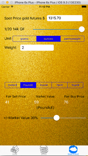 Gold and Silver Calculator