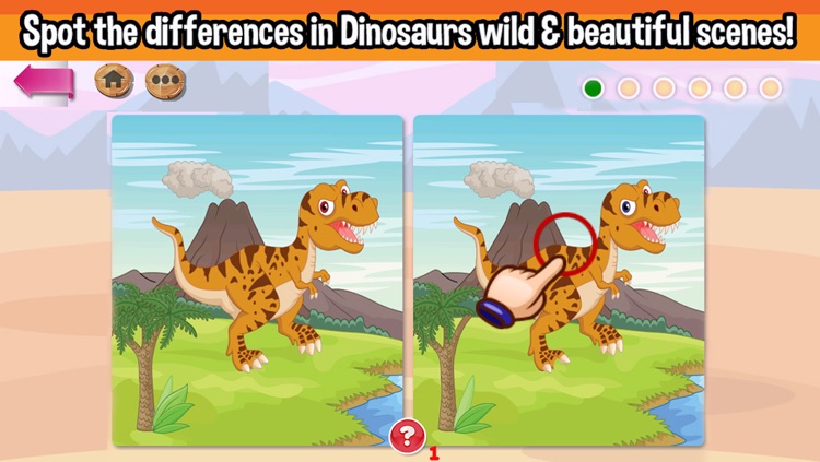 Dinosaurs Spot the Differences Game