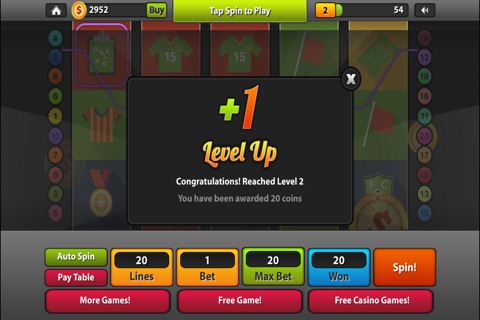 Soccer Superstar Premium FREE Casino Slots Game screenshot 3