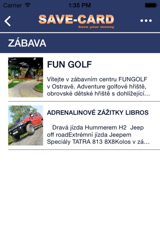 Save Card Ostravsko screenshot 4